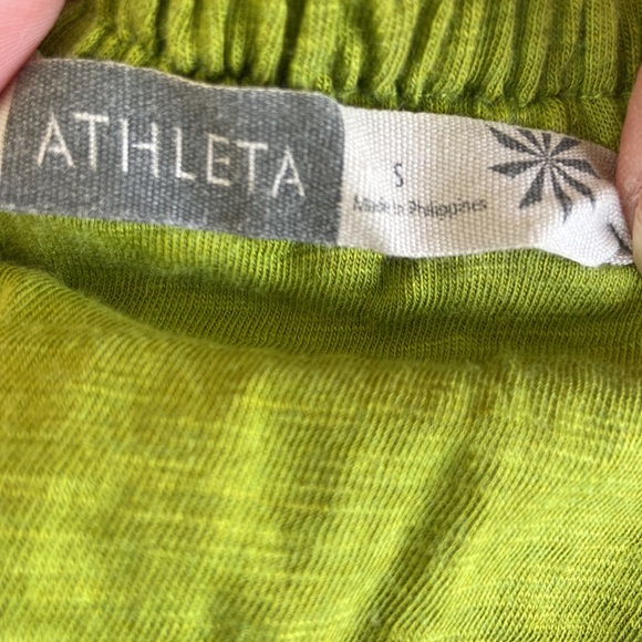 Athleta Antique Gold/Olive Green Double Strap Racerback Athletic Dress Women's S - Picture 2 of 5